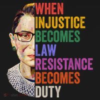 When Injustice Becomes Law Resistance Becomes Duty Rbg Women Women's Tank Top thumb 5