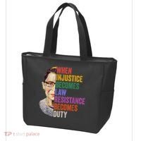 When Injustice Becomes Law Resistance Becomes Duty Rbg Women Tote Bag thumb 3