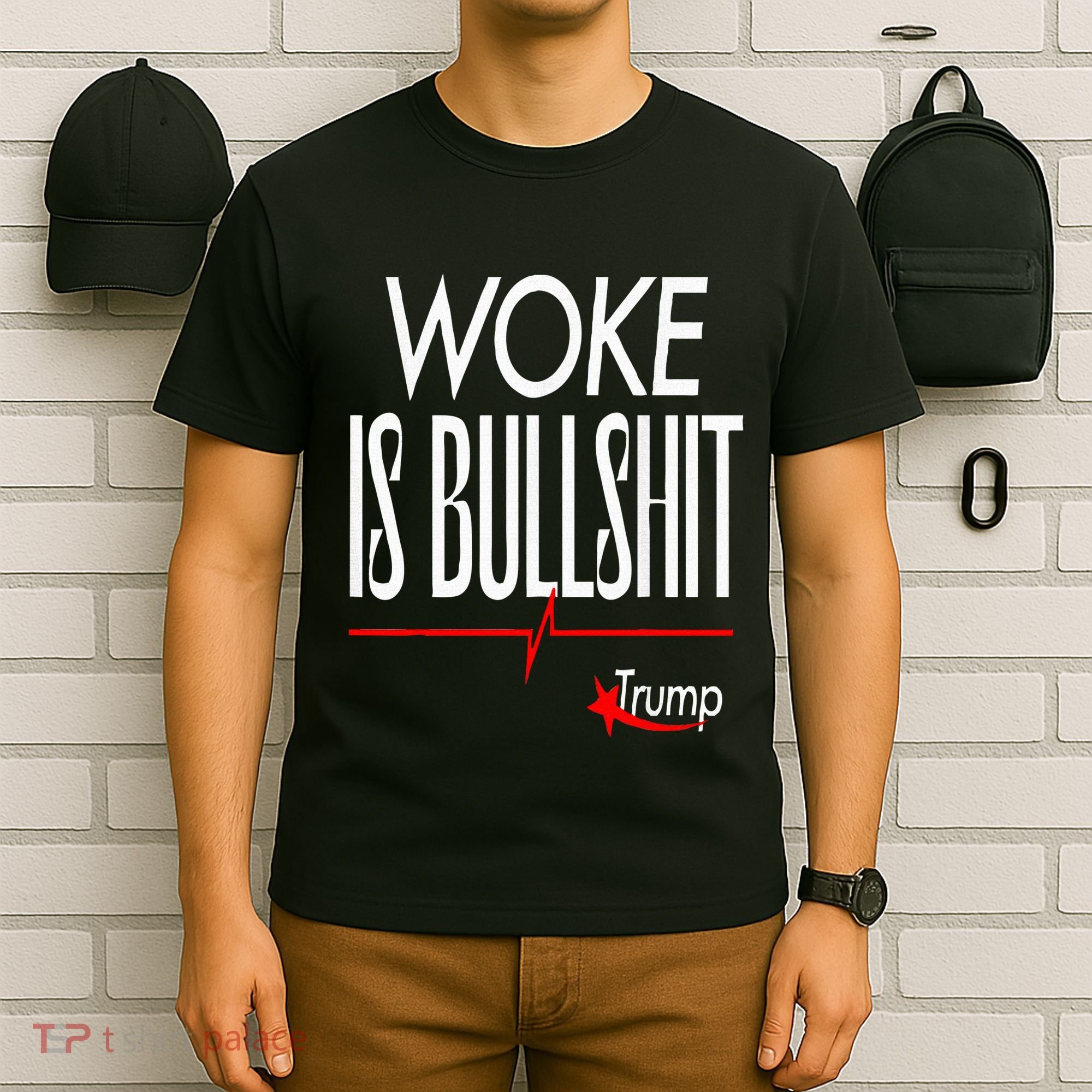 Woke Is Bullshit Trump Trendy Saying T-Shirt