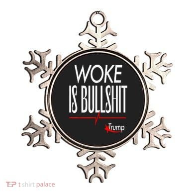 Woke Is Bullshit Trump Trendy Saying Ornament