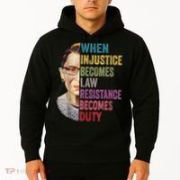 When Injustice Becomes Law Resistance Becomes Duty Feminist Hoodie thumb 2