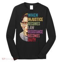 When Injustice Becomes Law Resistance Becomes Duty Feminist Long Sleeve Shirt thumb 0