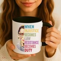 When Injustice Becomes Law Resistance Becomes Duty Feminist Coffee Mug thumb 3