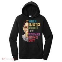 When Injustice Becomes Law Resistance Becomes Duty Feminist Women's Hoodie thumb 0