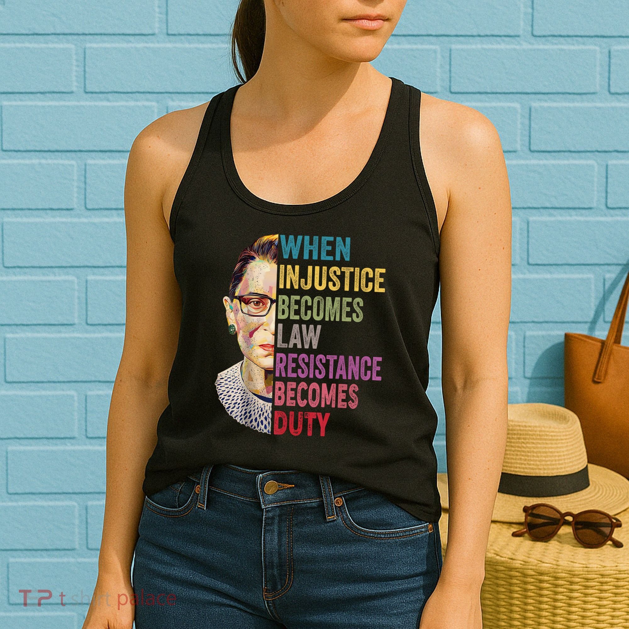 When Injustice Becomes Law Resistance Becomes Duty Feminist Women's Tank Top