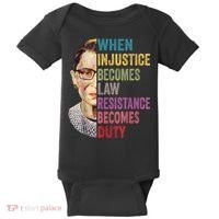 When Injustice Becomes Law Resistance Becomes Duty Feminist Baby Bodysuit thumb 0