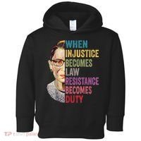 When Injustice Becomes Law Resistance Becomes Duty Feminist Toddler Hoodie thumb 0