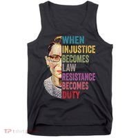 When Injustice Becomes Law Resistance Becomes Duty Feminist Tank Top thumb 0