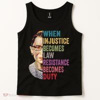 When Injustice Becomes Law Resistance Becomes Duty Feminist Tank Top thumb 2