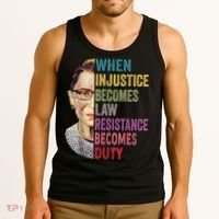 When Injustice Becomes Law Resistance Becomes Duty Feminist Tank Top thumb 3