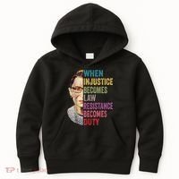 When Injustice Becomes Law Resistance Becomes Duty Feminist Kids Hoodie thumb 0