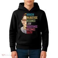 When Injustice Becomes Law Resistance Becomes Duty Feminist Kids Hoodie thumb 4