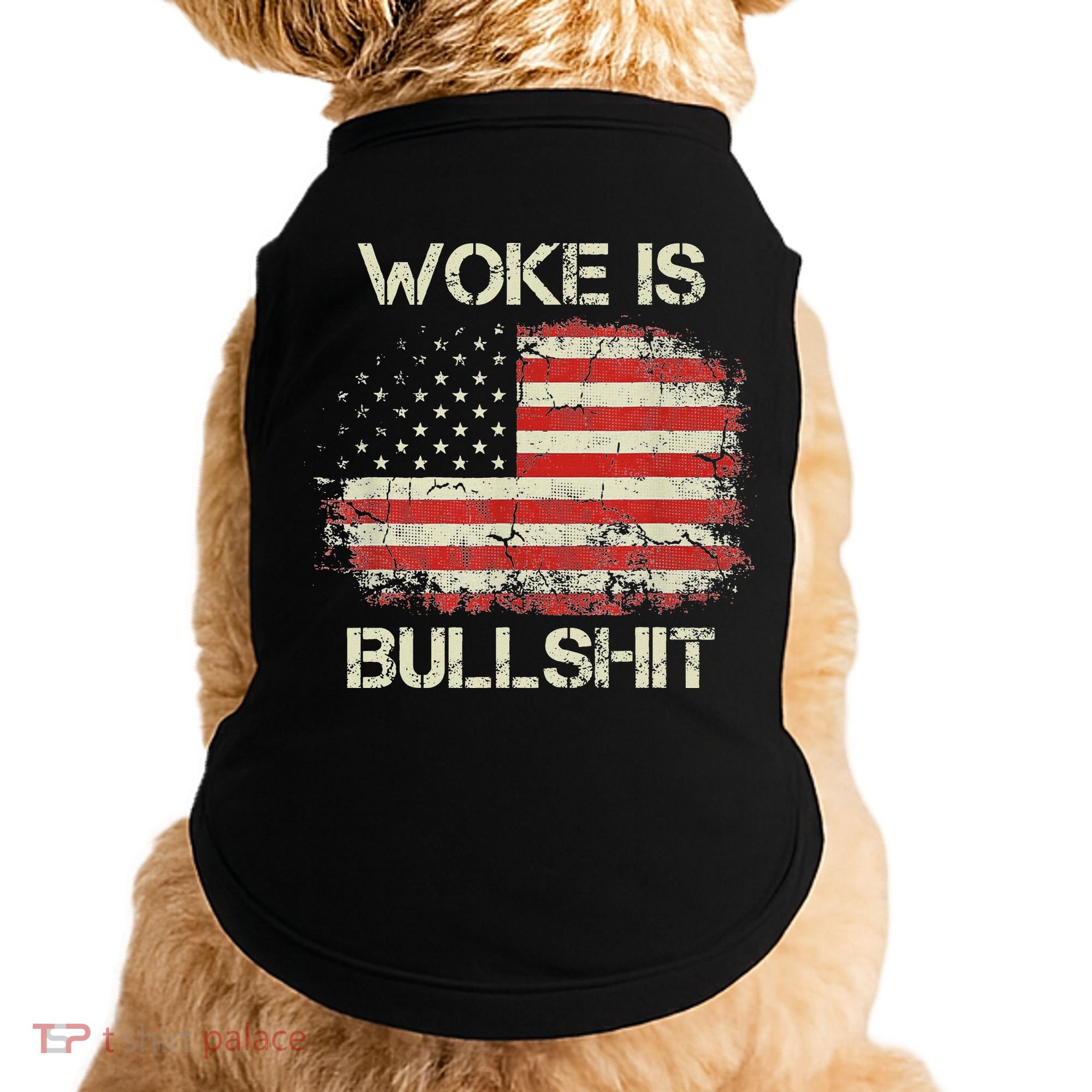 Woke Is Bullshit Doggie Tank