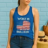 Woke Is Bullshit Women's Tank Top thumb 2