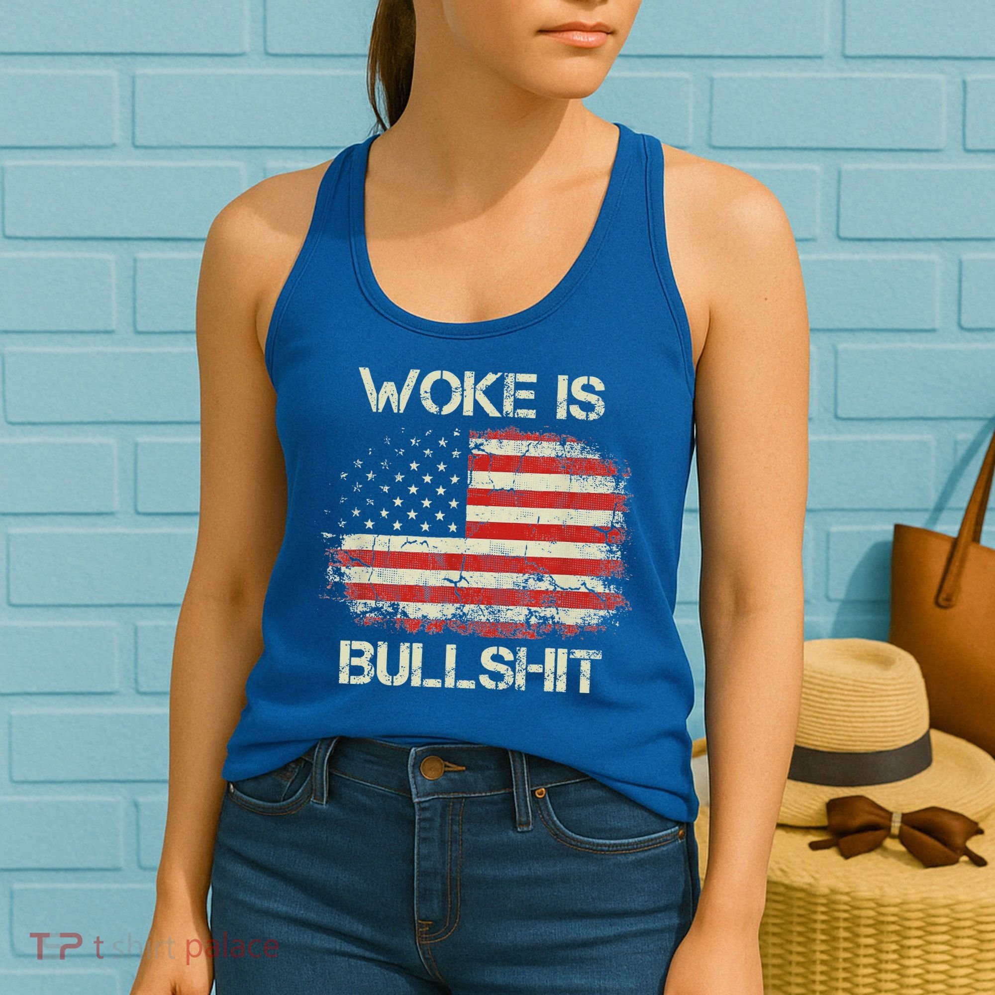 Woke Is Bullshit Women's Tank Top