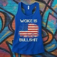 Woke Is Bullshit Women's Tank Top thumb 3