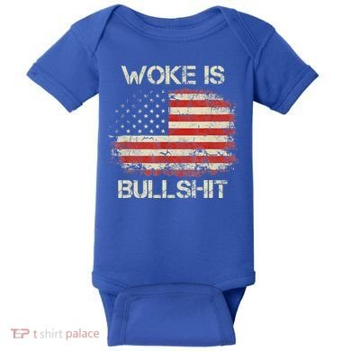 Woke Is Bullshit Baby Bodysuit
