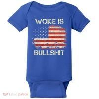 Woke Is Bullshit Baby Bodysuit thumb 0