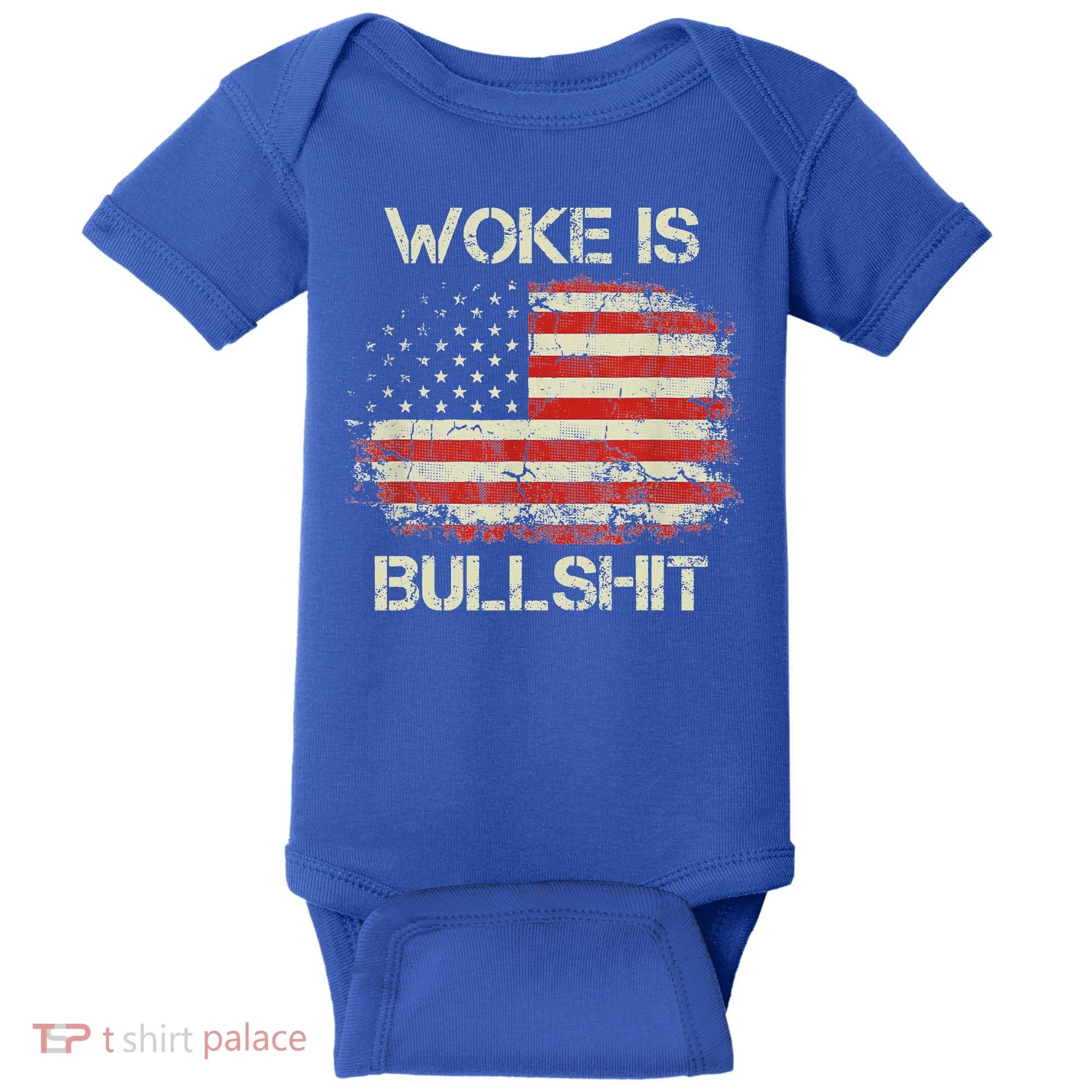 Woke Is Bullshit Baby Bodysuit