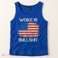 Woke Is Bullshit Tank Top thumb 2