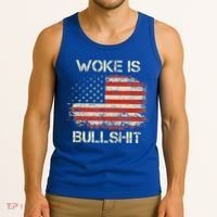Woke Is Bullshit Tank Top thumb 3
