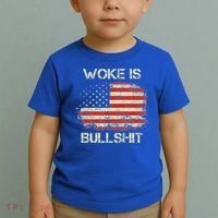 Woke Is Bullshit Toddler T-Shirt thumb 2