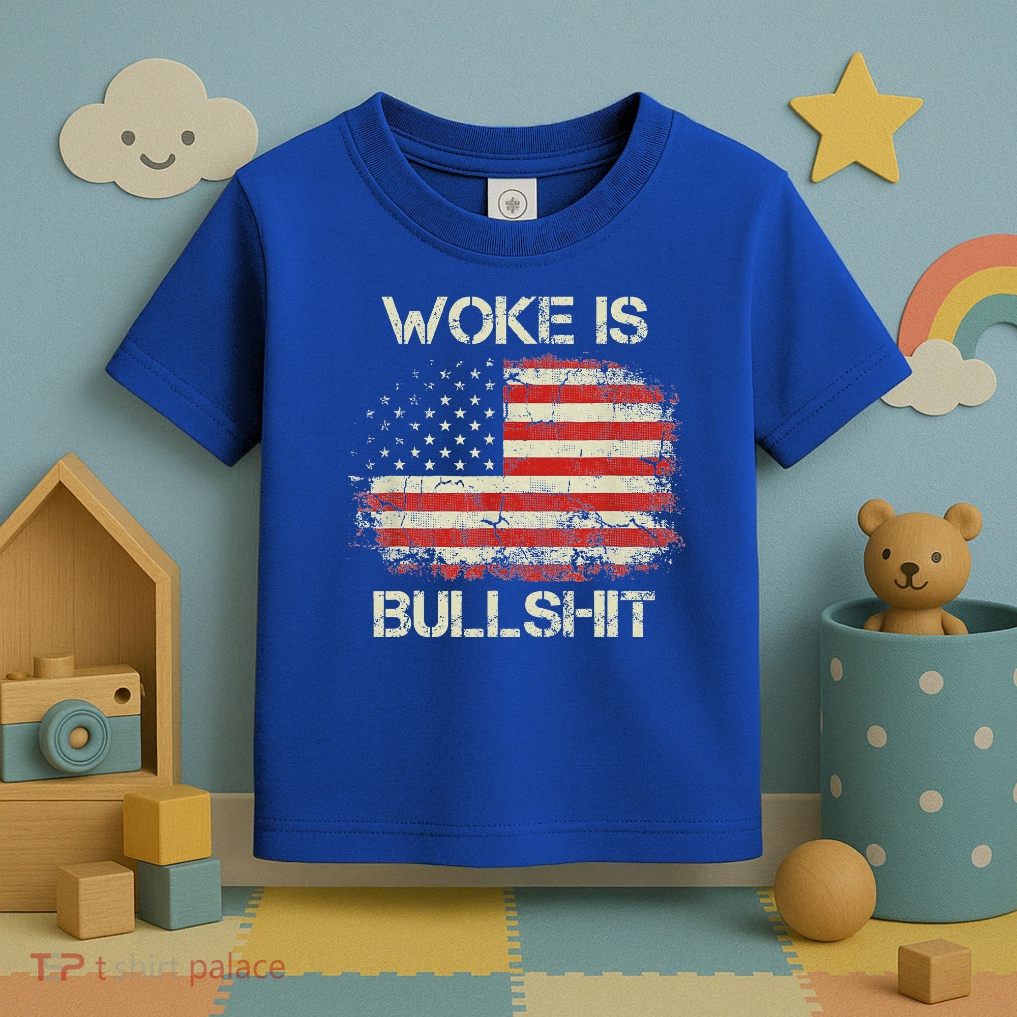 Woke Is Bullshit Toddler T-Shirt
