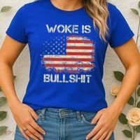 Woke Is Bullshit Women's T-Shirt thumb 2