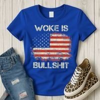 Woke Is Bullshit Women's T-Shirt thumb 3