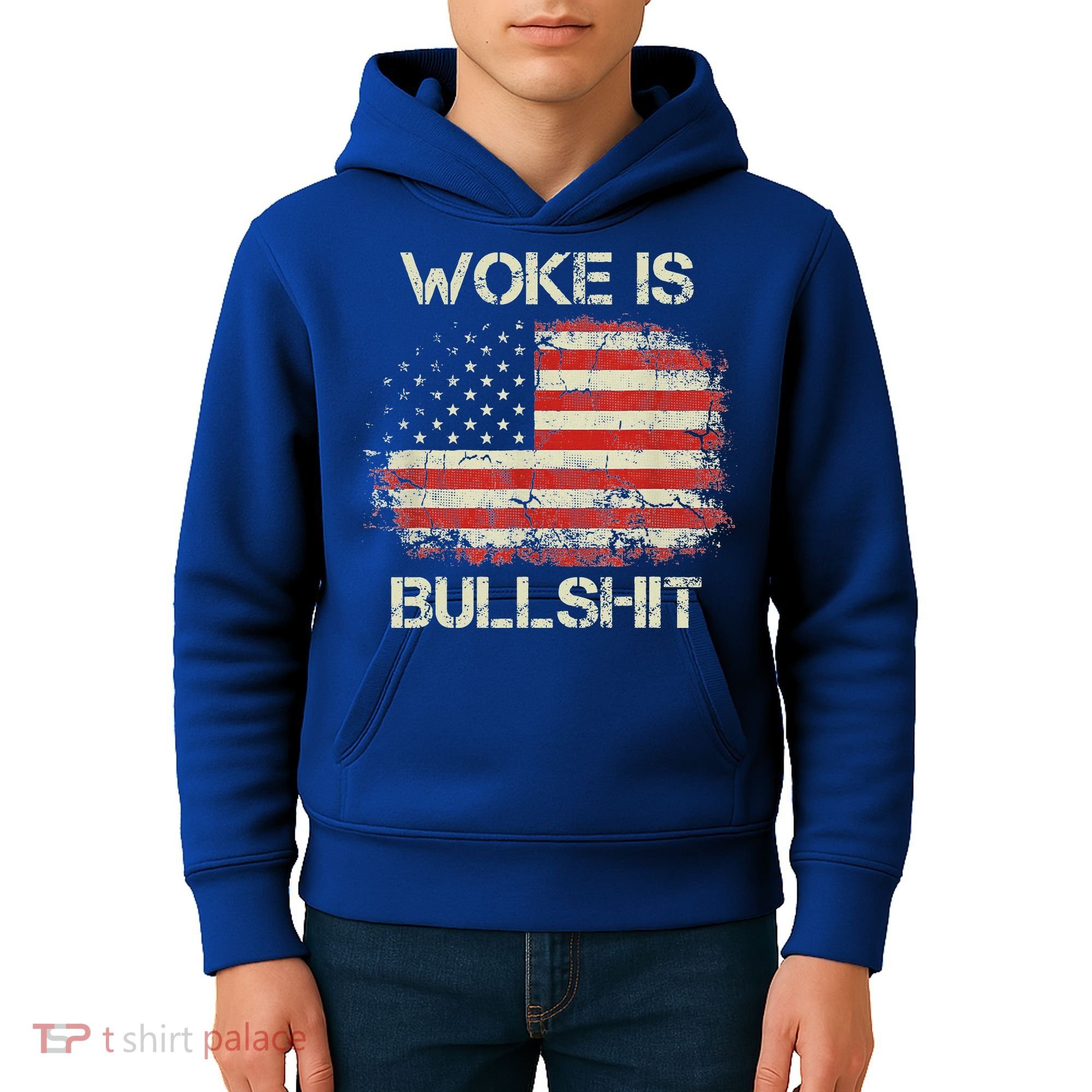 Woke Is Bullshit Kids Hoodie