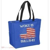 Woke Is Bullshit Tote Bag thumb 2