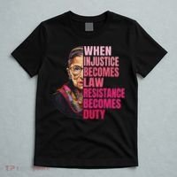When Injustice Becomes Law Resistance Becomes Duty Rbg Quote T-Shirt thumb 5