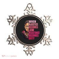 When Injustice Becomes Law Resistance Becomes Duty Rbg Quote Ornament thumb 0
