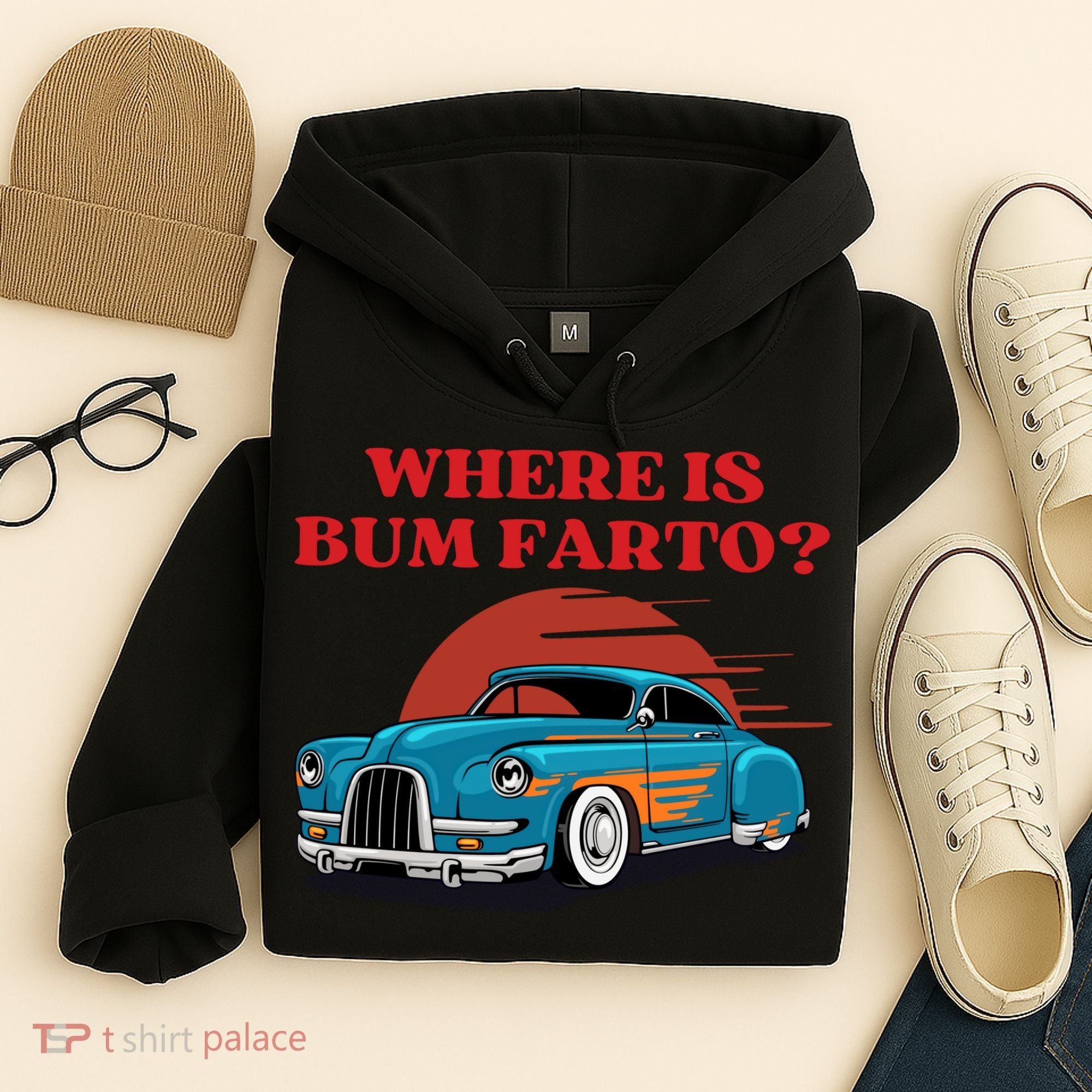 Where Is Bum Farto Retro Hoodie