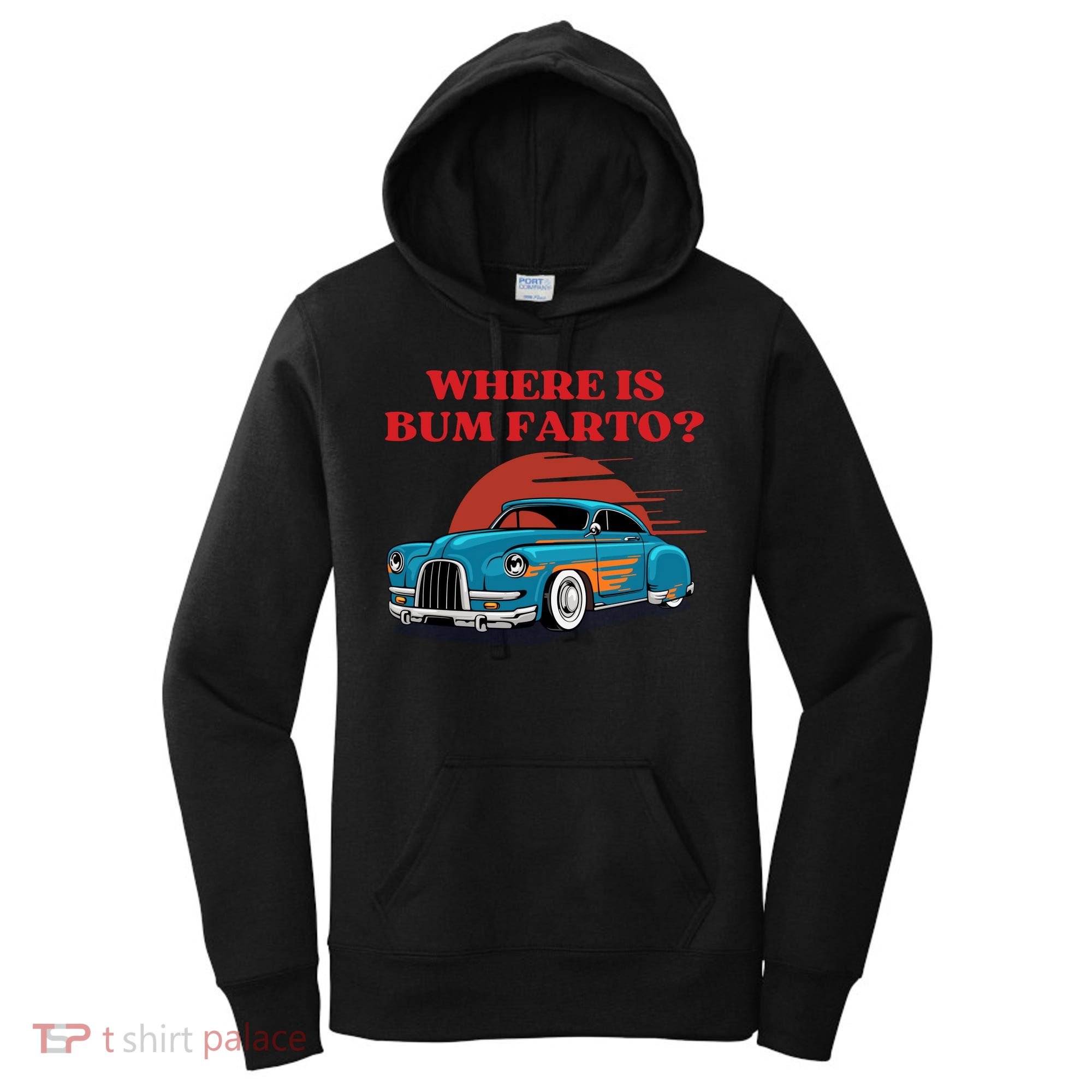 Where Is Bum Farto Retro Women's Hoodie