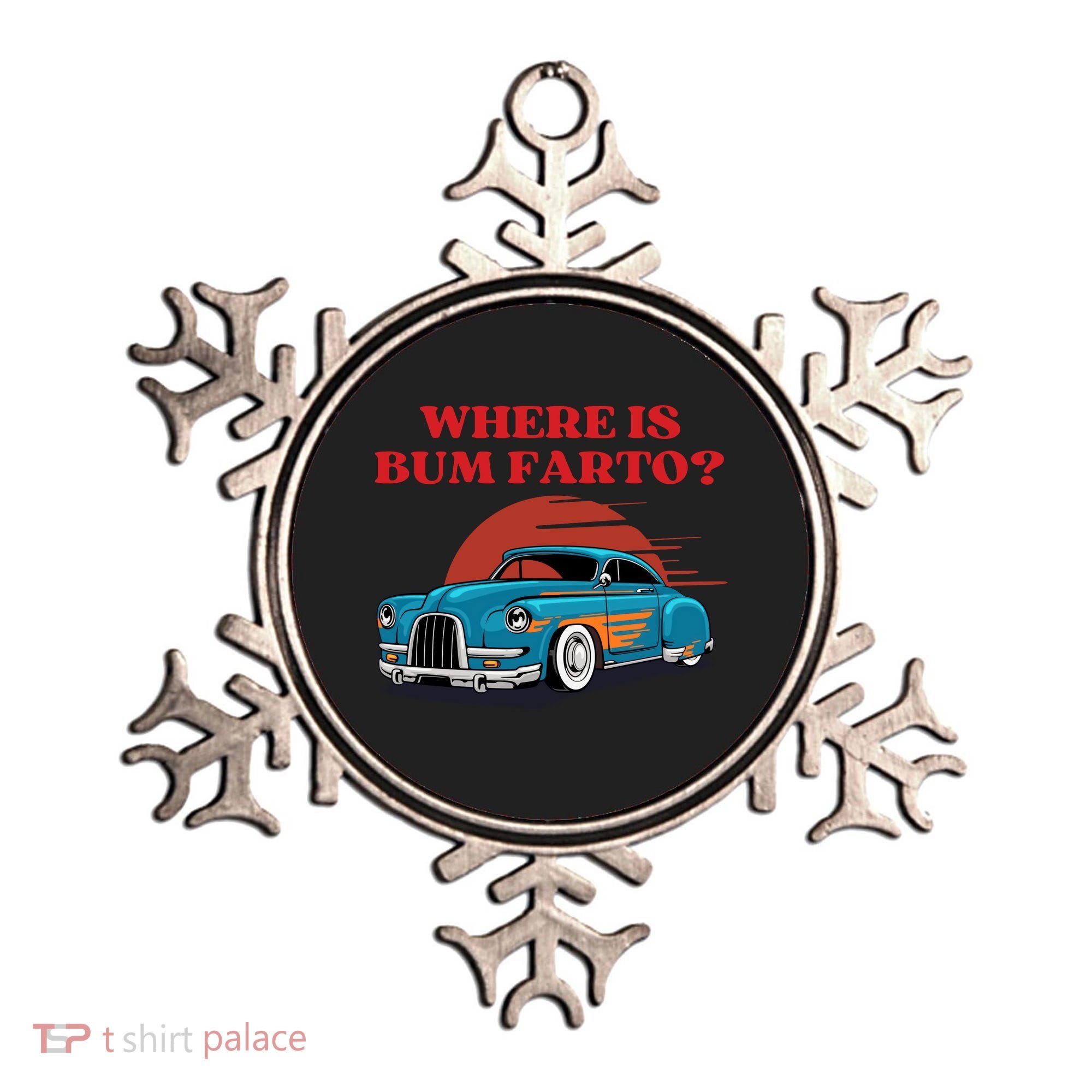 Where Is Bum Farto Retro Ornament