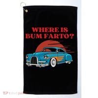 Where Is Bum Farto Retro Golf Towel thumb 0