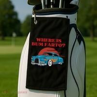 Where Is Bum Farto Retro Golf Towel thumb 2