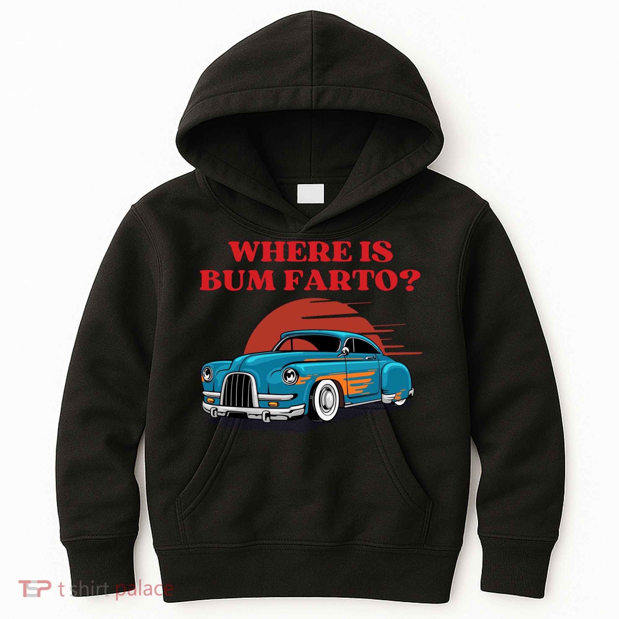 Where Is Bum Farto Retro Kids Hoodie
