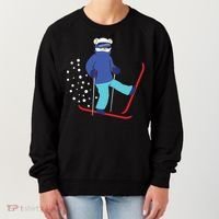 Winter Ice Bear Ski Skier Skiing Gift Women's Sweatshirt thumb 0