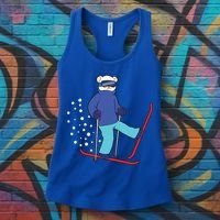 Winter Ice Bear Ski Skier Skiing Gift Women's Tank Top thumb 3