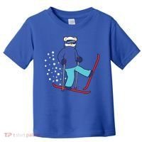 Winter Ice Bear Ski Skier Skiing Gift Toddler T-Shirt thumb 0