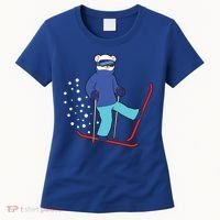 Winter Ice Bear Ski Skier Skiing Gift Women's T-Shirt thumb 0