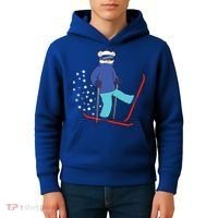 Winter Ice Bear Ski Skier Skiing Gift Kids Hoodie thumb 4