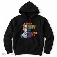 When Injustice Becomes Law Resistance Becomes Duty Rbg Hoodie thumb 0