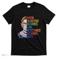 When Injustice Becomes Law Resistance Becomes Duty Rbg T-Shirt thumb 0