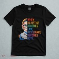When Injustice Becomes Law Resistance Becomes Duty Rbg T-Shirt thumb 5