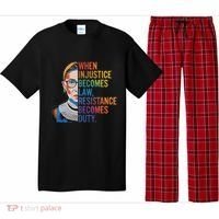 When Injustice Becomes Law Resistance Becomes Duty Rbg Pajama Set thumb 0