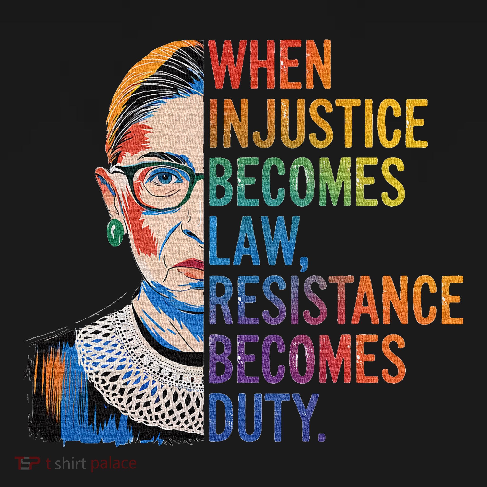 When Injustice Becomes Law Resistance Becomes Duty Rbg Mousepad