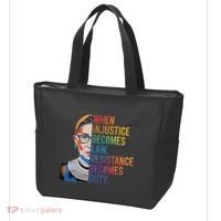 When Injustice Becomes Law Resistance Becomes Duty Rbg Tote Bag thumb 3
